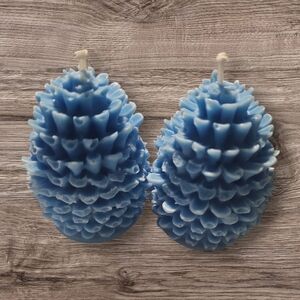 Handmade PineCone Peppermint Scented Candles